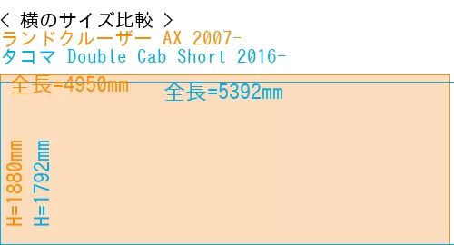 #ランドクルーザー AX 2007- + タコマ Double Cab Short 2016-